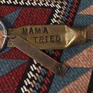 Bullet Casing Keychain - Mama Tried w/ horse